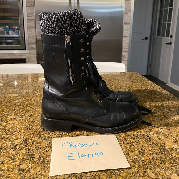 Chanel Combat Boots - Picture 1 of 7